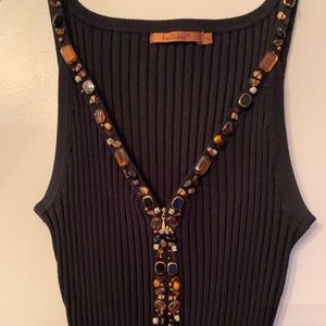 Belldini -Embellished Sweater Tank
